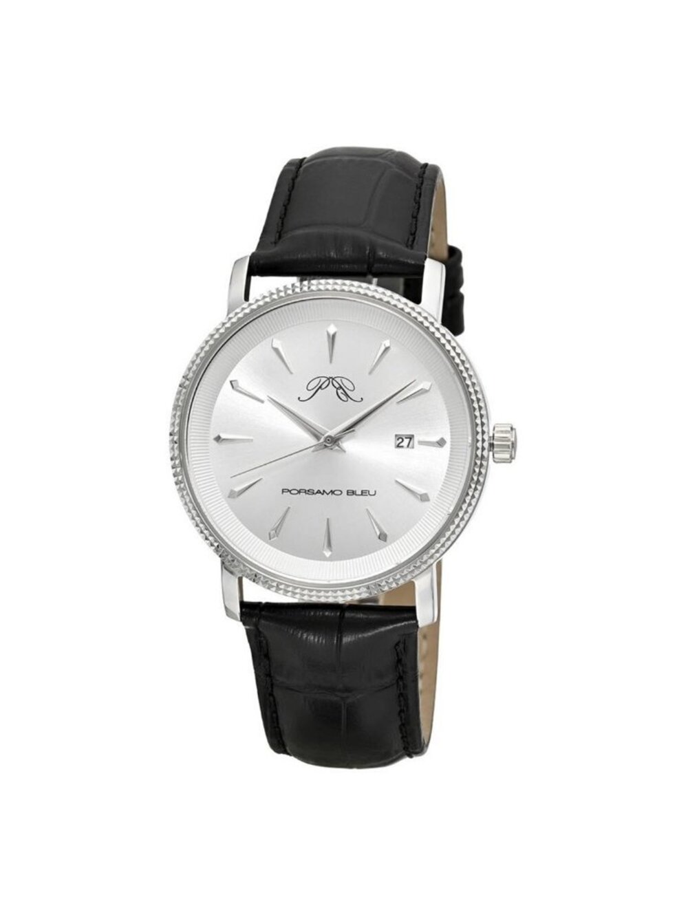 NWT Porsamo Bleu Veritas 2 Quartz Silver Dial Men's Watch